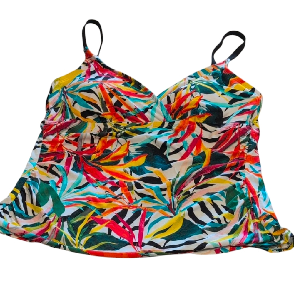 Apt. 9 Tropical Tankini Swim Top NWOT